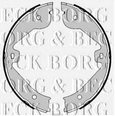 BORG & BECK bbs6373 -  Комплект тормозных колодок